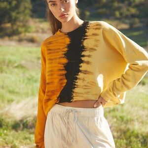 Electric & Rose Golden and Black Tie-Dye Sweatshirt